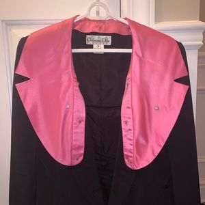 Vintage Christian Dior -Satin Blazer & skirt set.